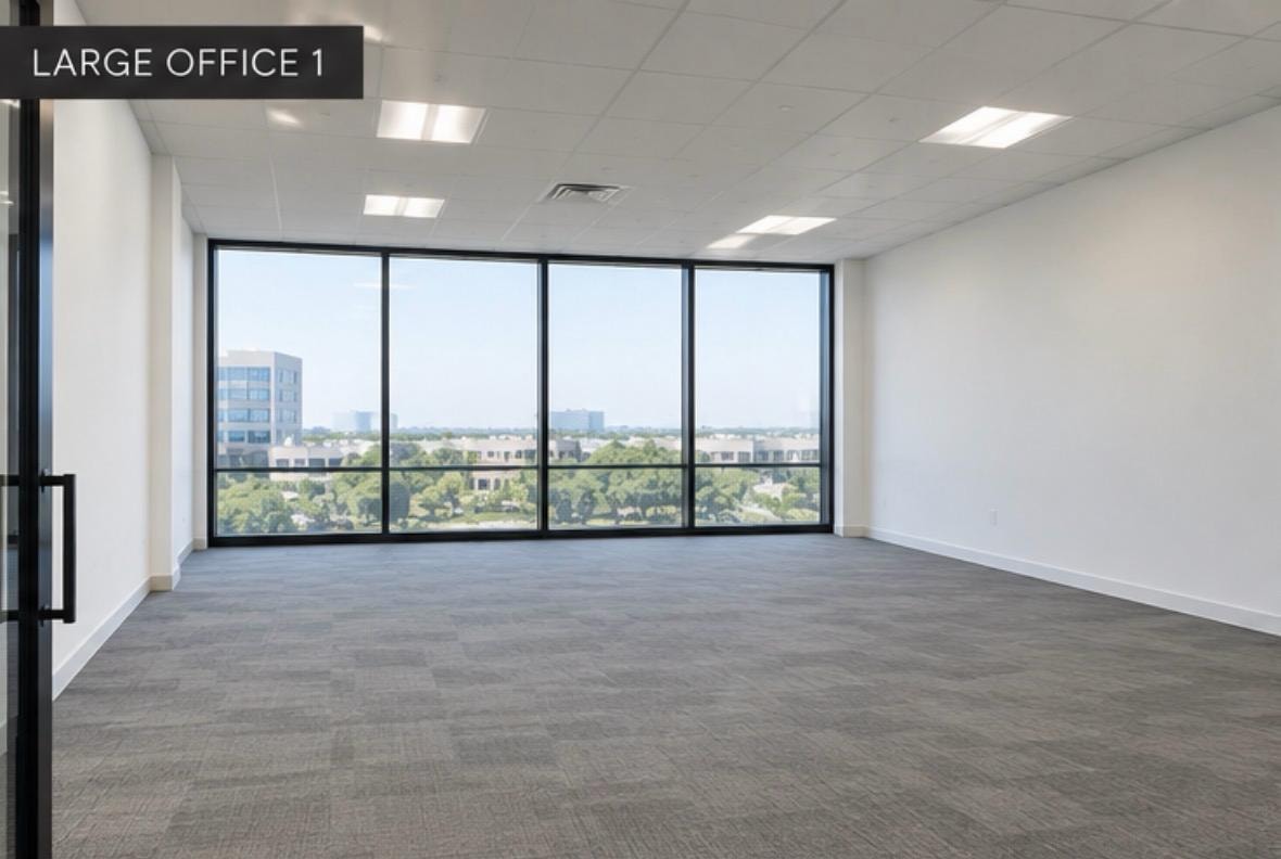 Empty raw commercial office open floor plate