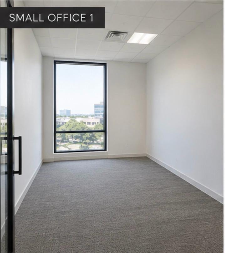 Empty unfinished office corridor before renovation