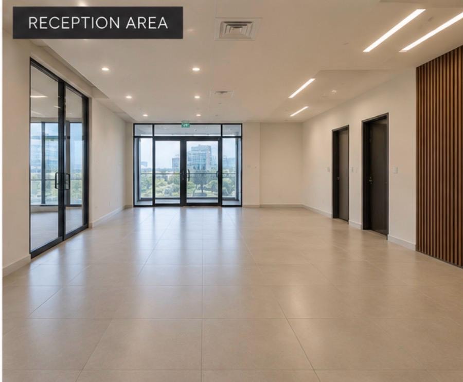 Empty raw conference room before renovation