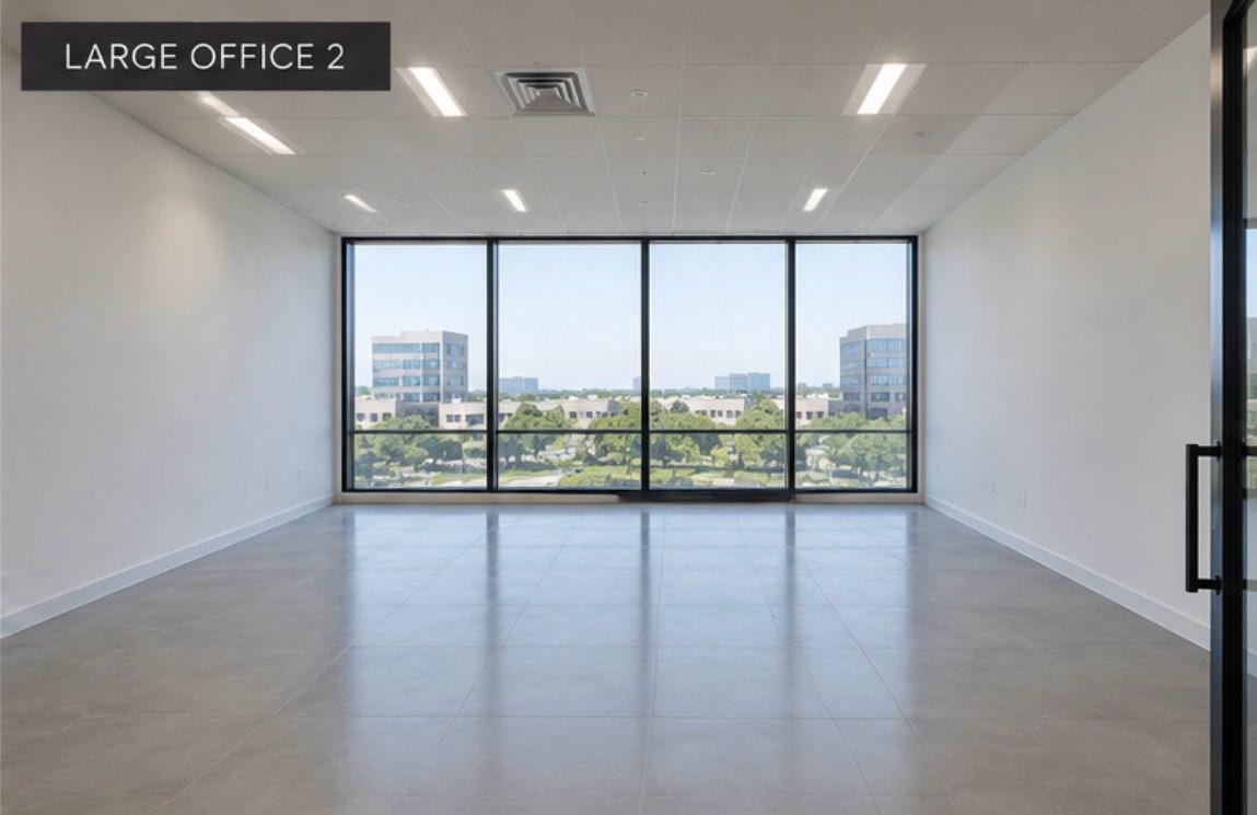 Empty executive private office before renovation