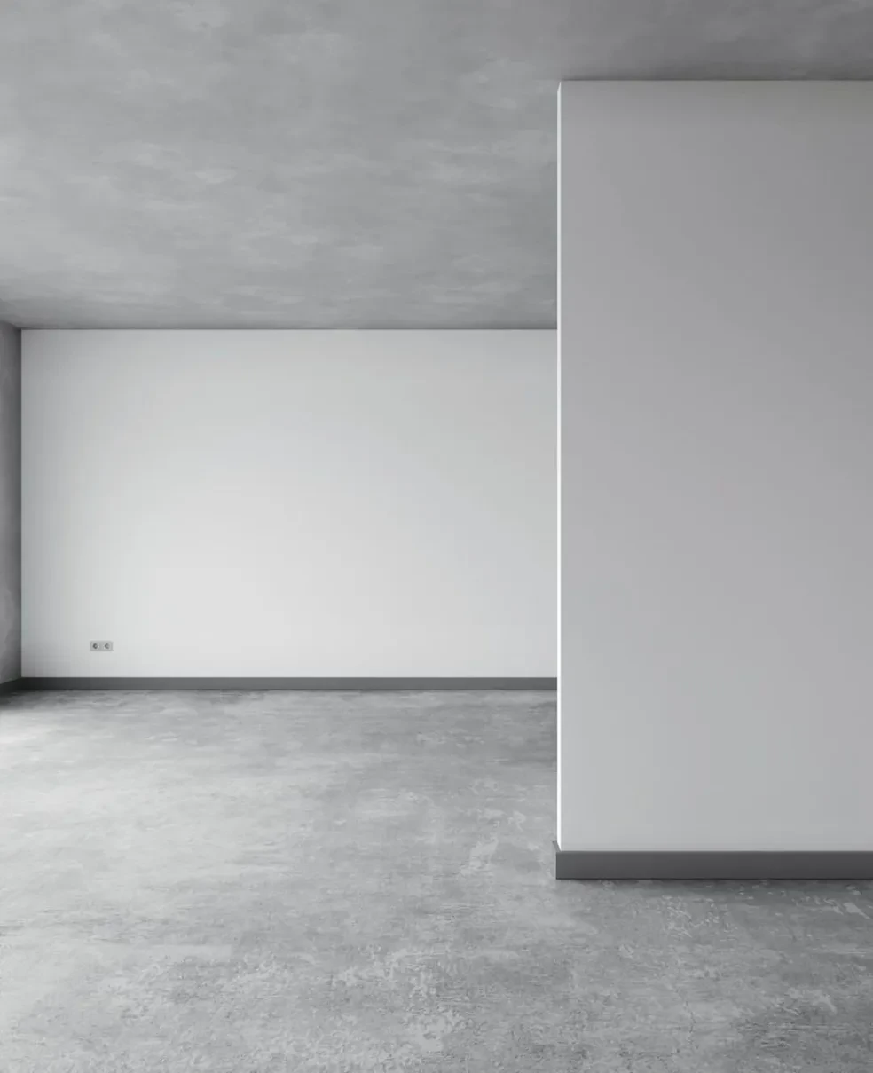 Empty unfurnished bedroom before renovation