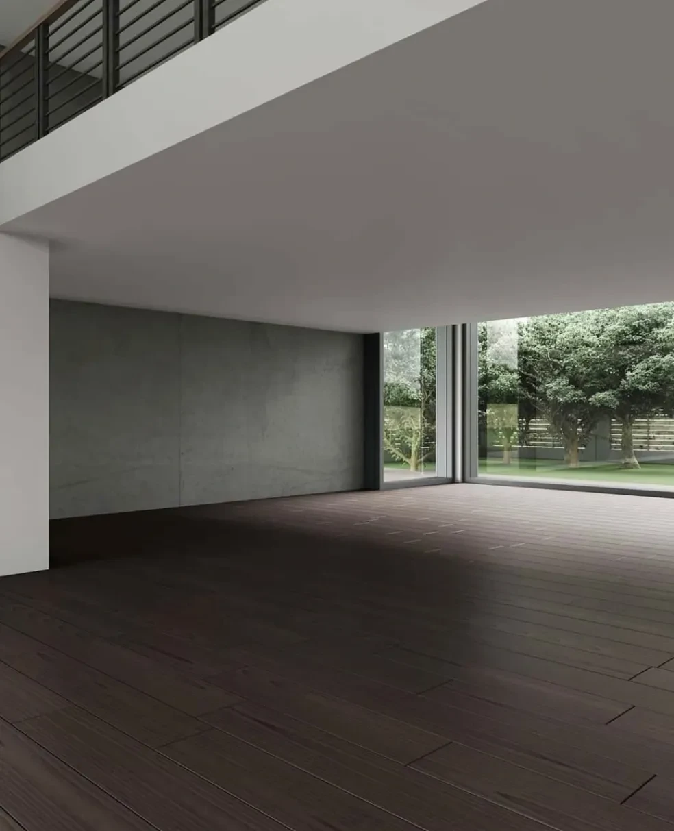 Empty unfurnished master bedroom before renovation
